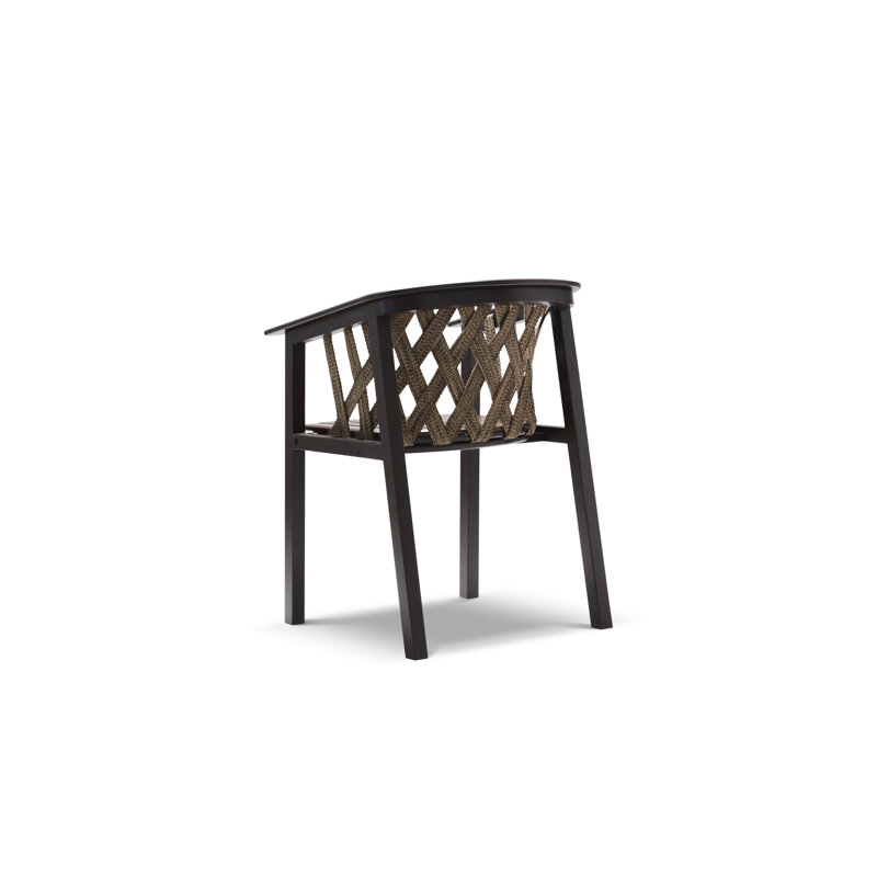 Patio Dining Armchair, Dark Brown