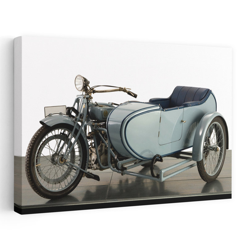 Fn 748Cc M50, combinaison de quatre motos, paysage abstrait classique, art mural, H 40 po x l 60 po