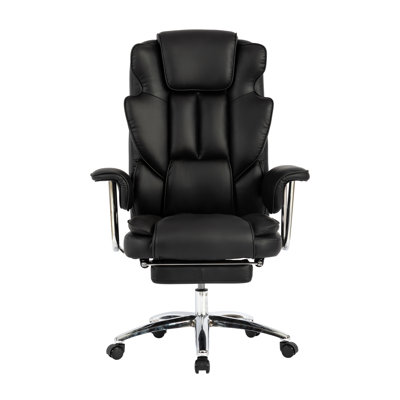 Adjustable Ergonomic Faux Leather Office Chair Gaming Chair Swiveling PC & Racing Game Chair by Ivy Bronx