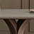 Solid Wood & Slate Table Modern Minimalist Walnut-103427881