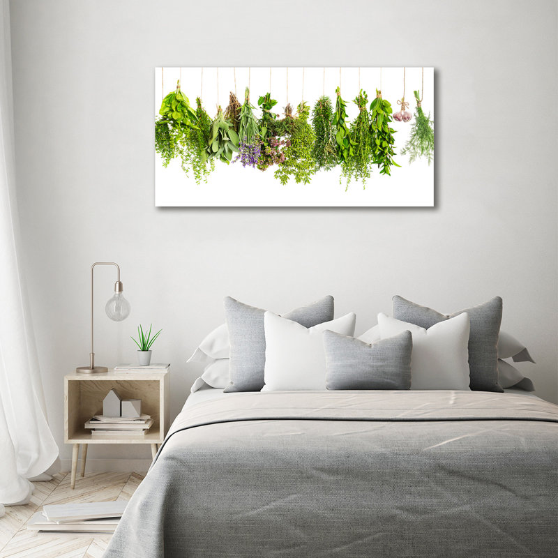 Herbs On A String - Wrapped Canvas Print