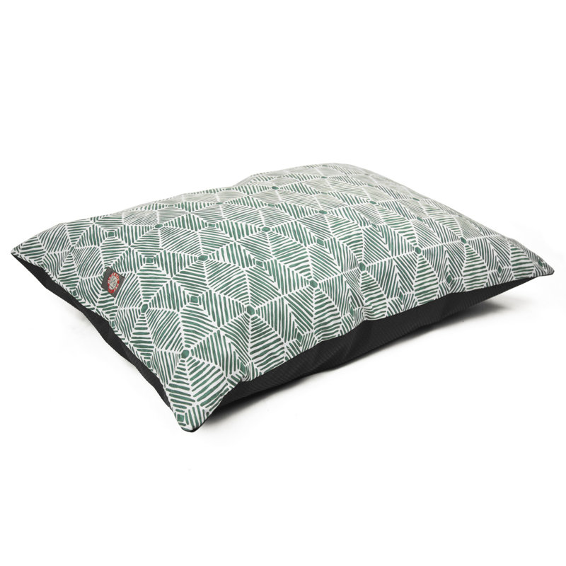Coussin Charlie, Moyen (l 35 po x P 28 po x H 4 po), Émeraude
