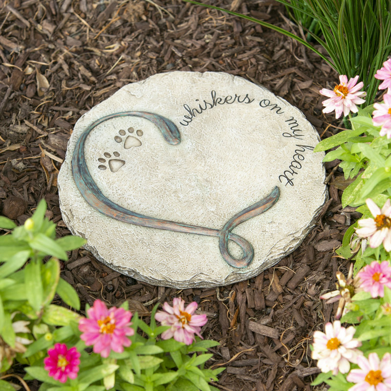 Tremplin pour le jardin «Whiskers on My Heart Pet»