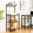 Kitchen Bakers Rack 4 Tiers Coffee Bar Station with Storage