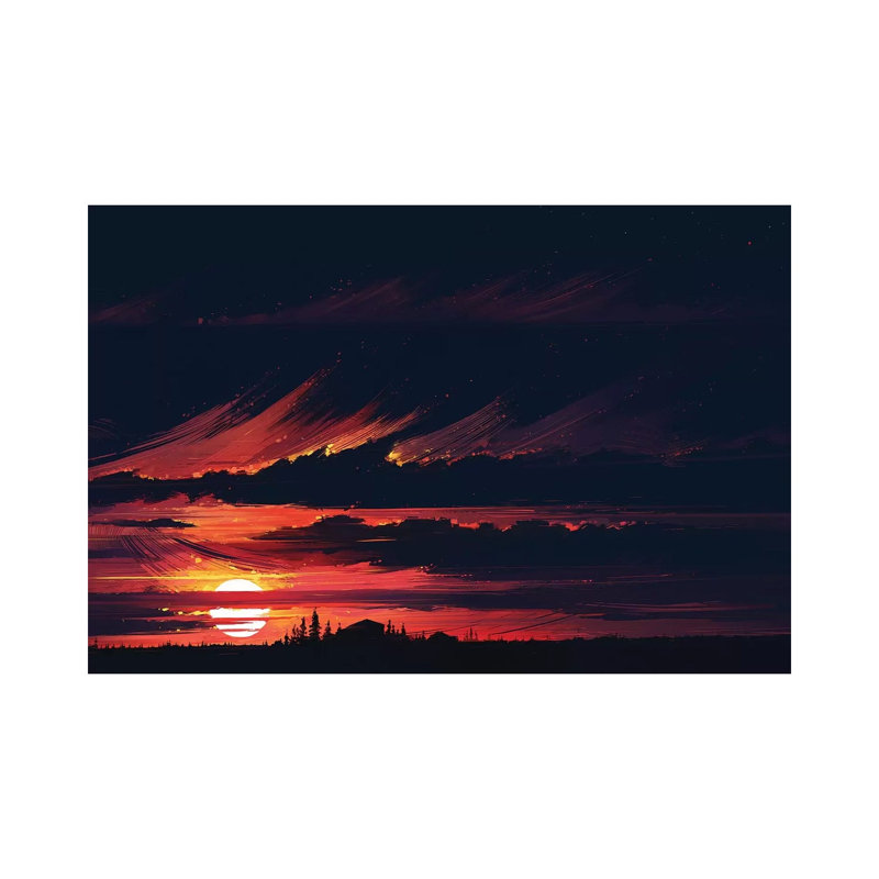 Sundown 1 Piece Wrapped Canvas Painting, 66.04 cm H x 45.72 cm W x 3.175 cm D