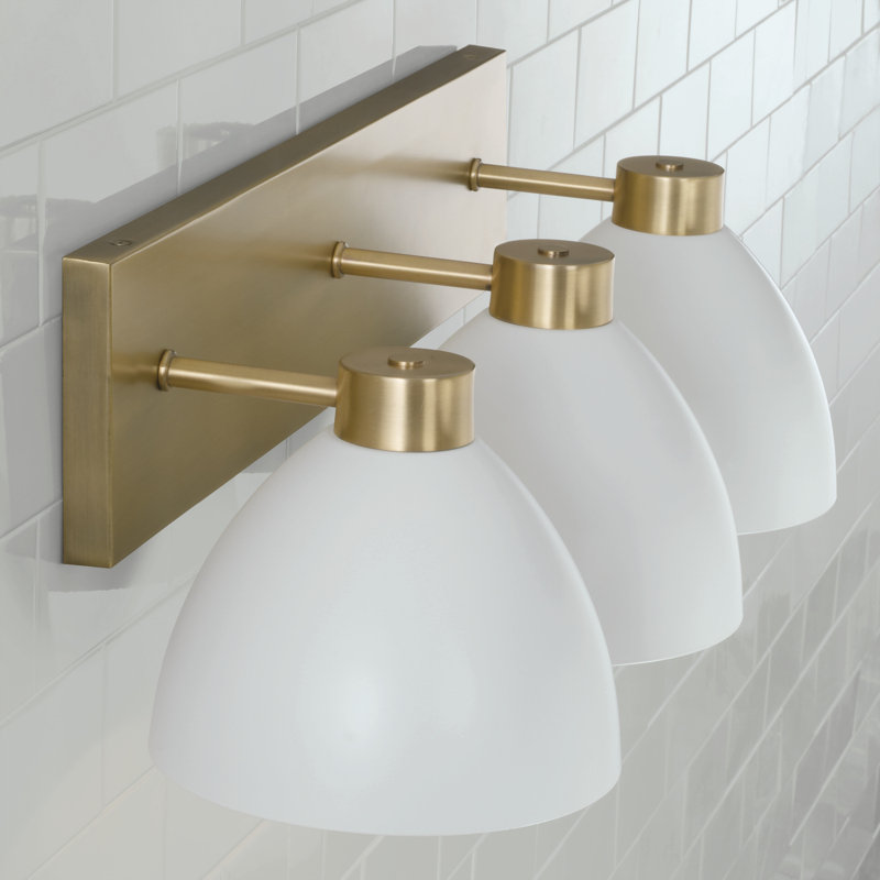 Ross 3 - Light Dimmable Vanity Light, White