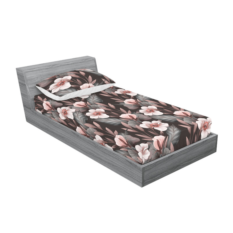 Drap-housse et taie décorative Ambesonne, Twin Sheet Set with 1 Pillowcase