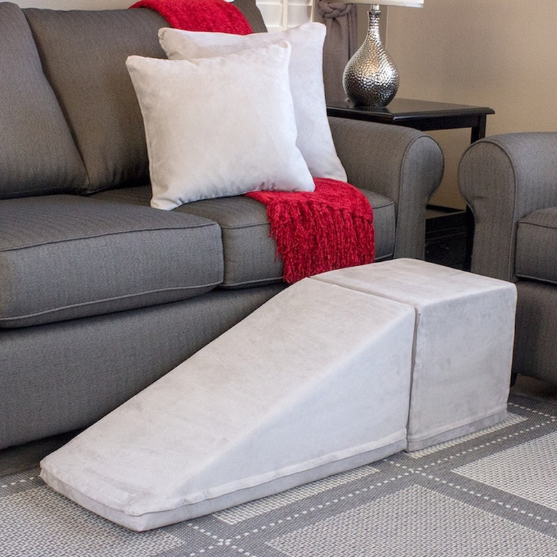 Rampe pour animal extra large 43 "avec palier, Gris platine