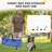 6 Piece Dog Agility Training Equipment For Dog Agility Course With Adjustable Height Jump Bars, Included Carry Bag, & Displacing Top Bar-100478015