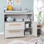 Lea Unit Includes a Removable with 2 Drawers and 1 Door, and a Beige / Gray Wooden Handle Changing Table