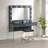 Upholstered Square Vanity Stool-901409993