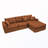 L-Shaped Convertible Sectional Sofa