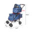 Poussette standard pliante avec porte-Coussin amovible