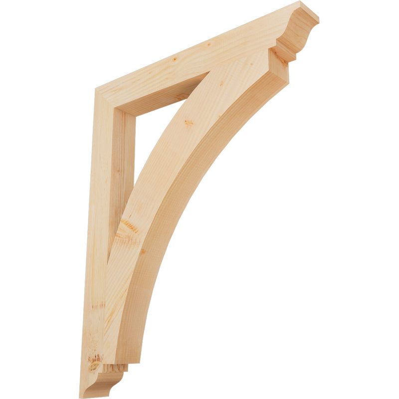 Thorton Traditional Bracket, 40"H x 3.5"W x 32"D, Douglas Fir (Smooth)