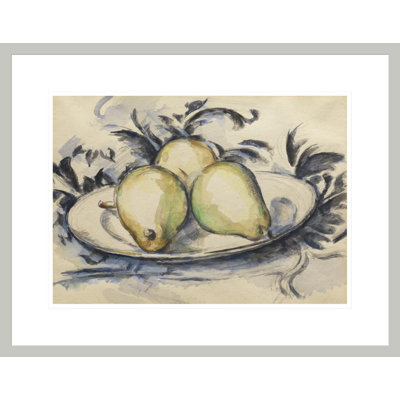Three Pears by Paul Cézanne -Framed Giclee Print