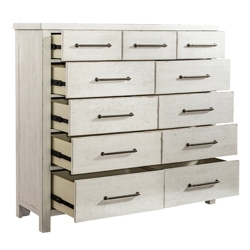 Jahque Solid Wood 52'' W 11 - Drawer Dresser