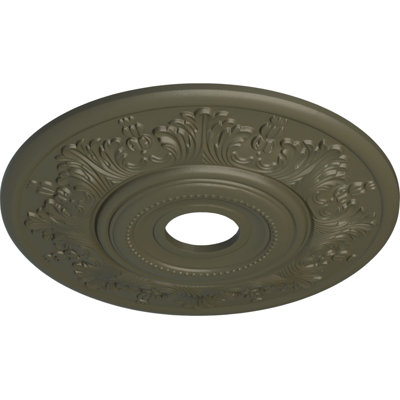 Endurathane Vienna Ceiling Medallion, 20"OD x 3 1/2"ID x 1 1/2"P (Fits Canopies up to 6 1/2"), Hand-Painted Witch Hazel Finish
