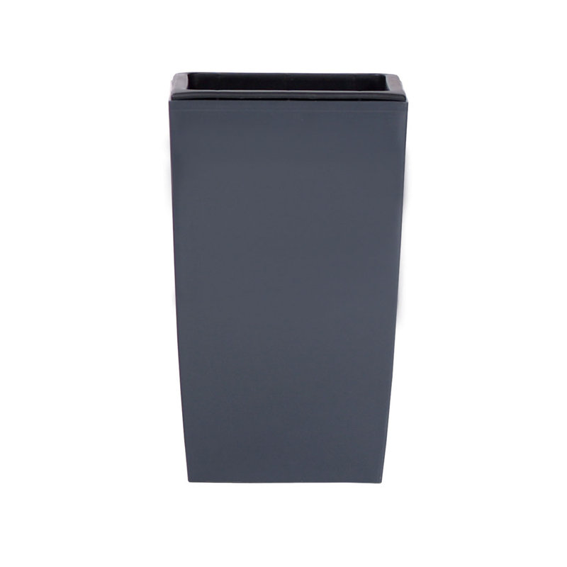 Aarabh Pot Planter, Graphite, 42.5 cm H x 24 cm W x 24 cm D