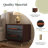 Pari Nightstand/Side Table 2 Drawers, Dark Walnut