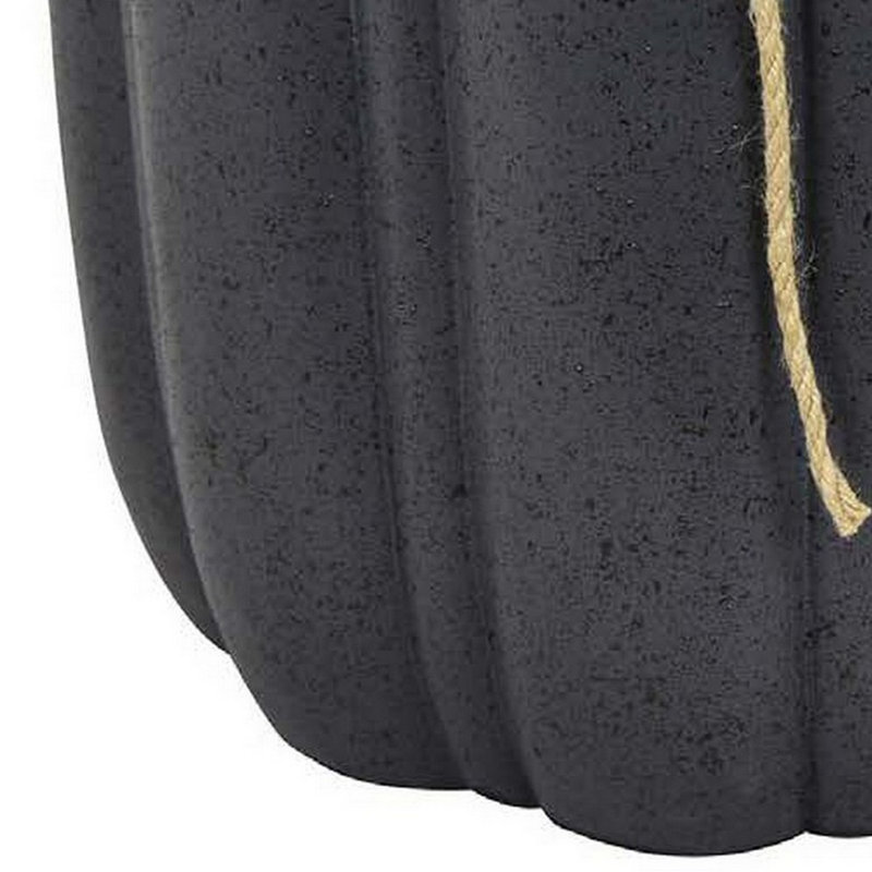 Jardinière Robi Rave, détails en forme de citrouille et corde, résine