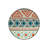 Blue Orange Ethnic Shapes Woven Base Modern Decorative Carpet-2047955529