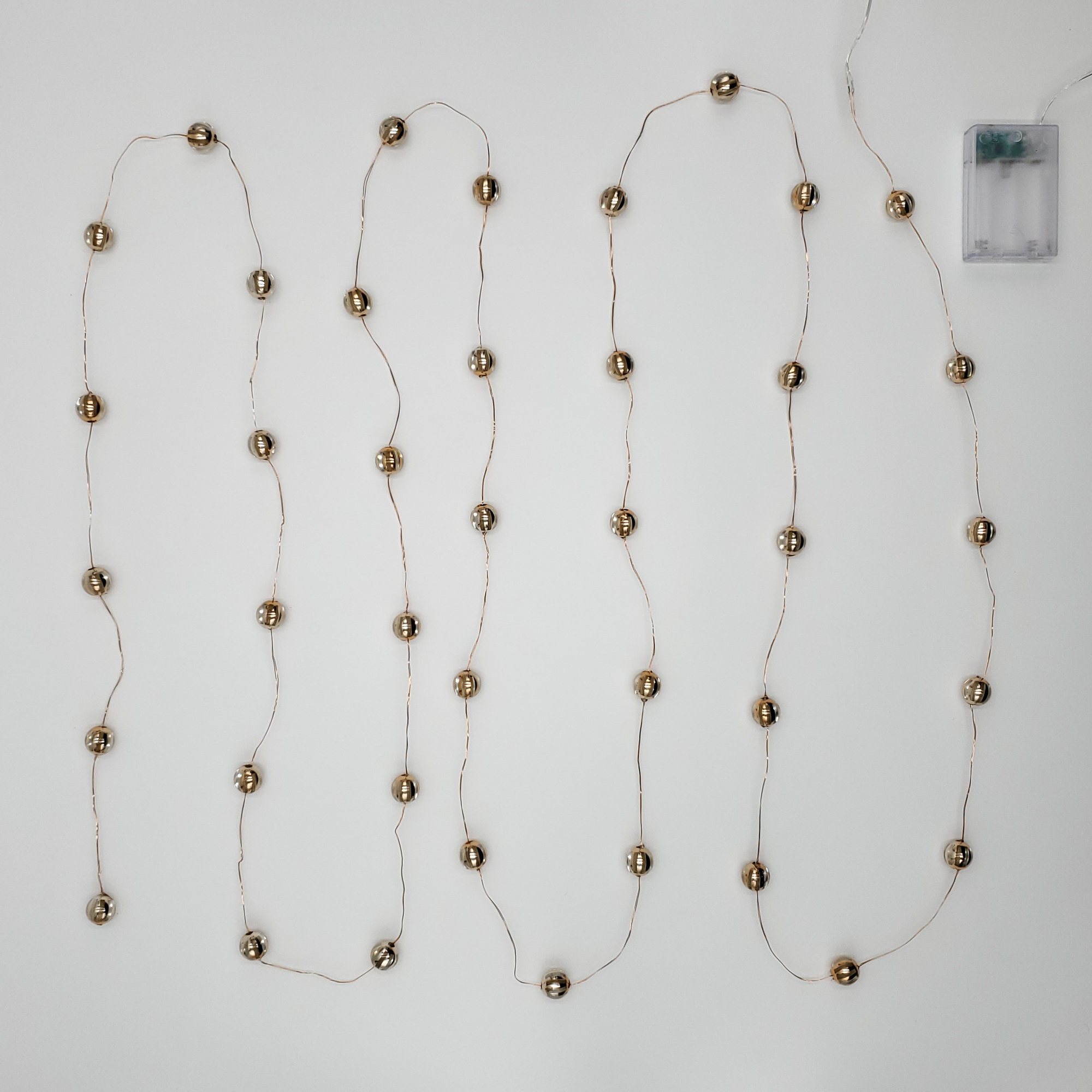 The Party Aisle™ Battery Operated LED Mini String Lights With Gold ...