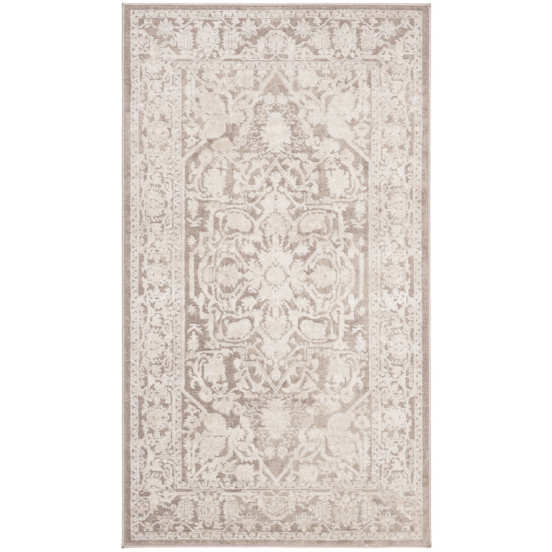 Tapis beige / crème Calidia, Rectangulaire 3 pi x 5 pi