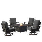 Timothe Outdoor 6 - Piece Conversation Set