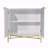 2-Door White Locker Accent Cabinet