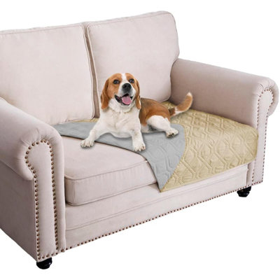 Couverture imperméable pour lit de chien pour canapé réversible