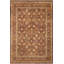 Tapis brun / beige / rouge en laine noué à la main à motif oriental 9 pi x 12 pi 3 po Roby