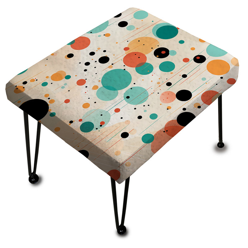 Motif à pois Modern Fusion Modern - Repose-pieds rectangulaire à pois