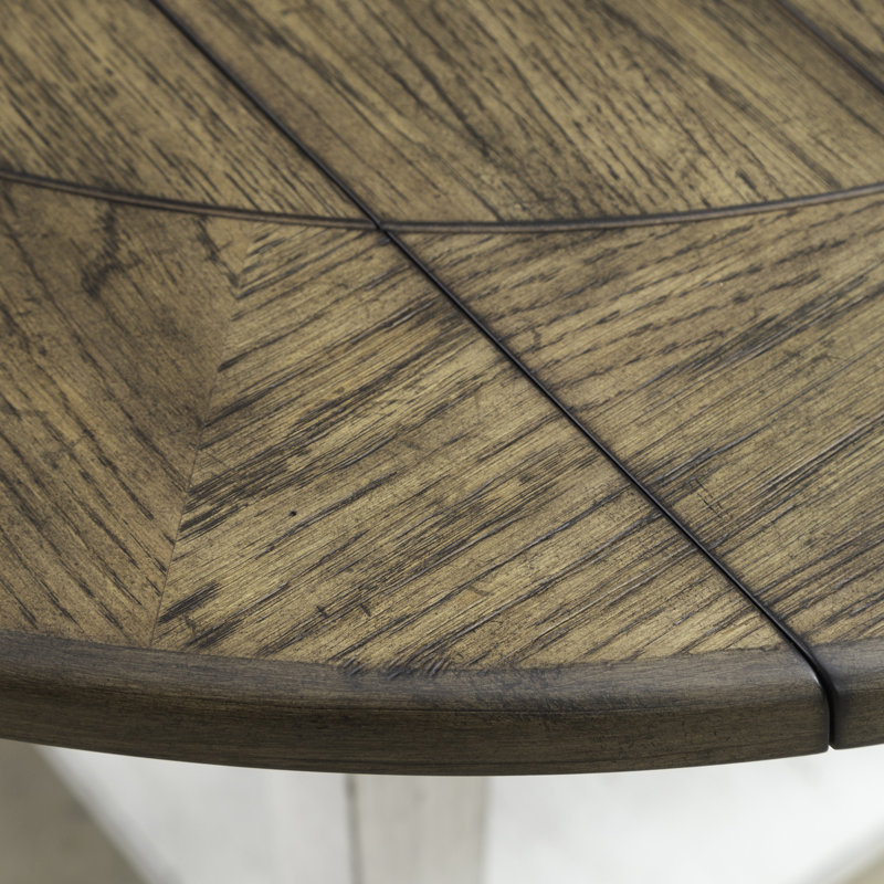 Catriel Drop Leaf Dining Table w/ Storage Shelves