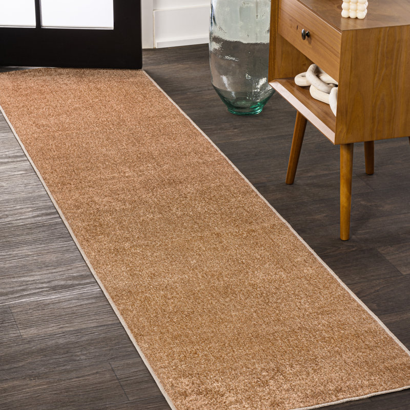 Twyla Classic Solid Low-Pile Machine-Washable Terra Rug, Runner 2' x 7'10"