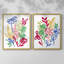 Bold Brushstroke Blooms I-Premium Framed Print -Ready to Hang - No Nails Required - No Nails Required