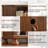 24-Inch Mid-Century Record Player Stand with Vinyl Storage, Display Shelf & Wire Management-102226647