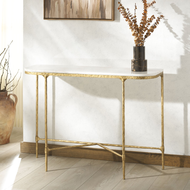 Janowsky Metal Console Table - Thumbnail 2