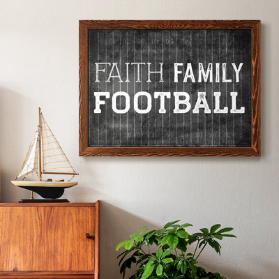 Faith Family Football, reproduction d'art sur toile