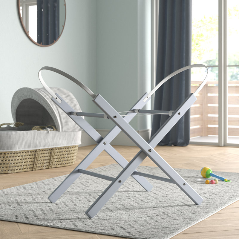 Moses Basket Stand, Grey