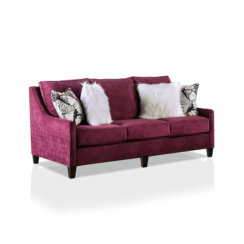 Aviles 80" Chenille Square Arm Sofa