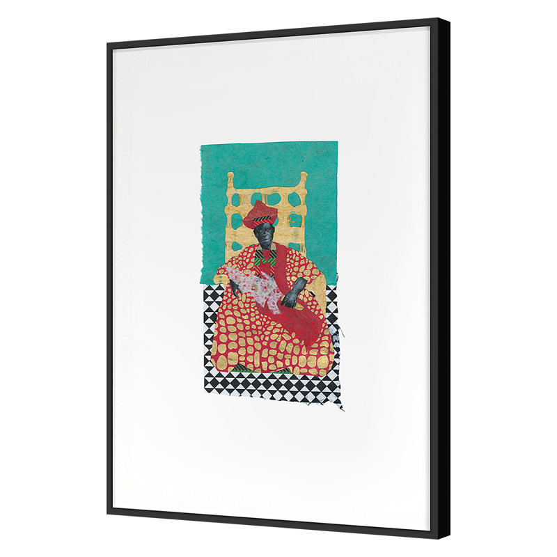 African Royals 3 Print by Ngo, PC, Black Single Picture Framed, 32'' H x 23'' W