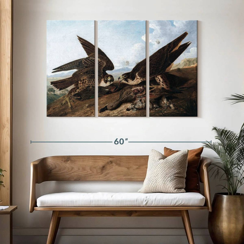 Brampt Peregrine Falcons, 32" H x 50" W