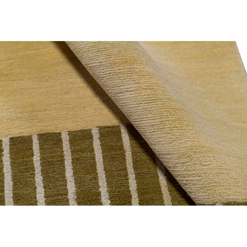 Hand Woven Wool Striped Area Rug