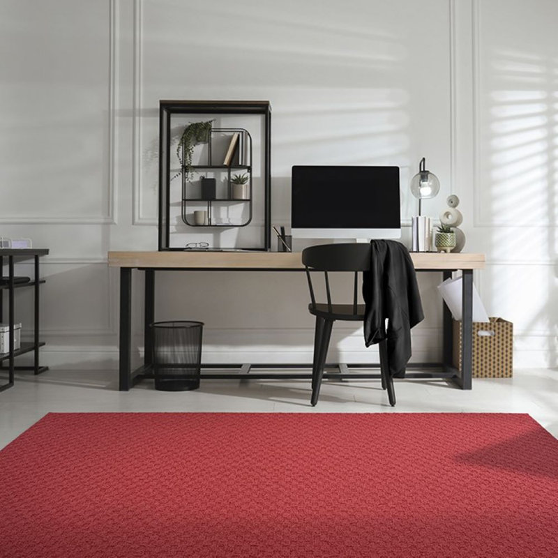 Ensemble de tapis rouge touffeté Tamer