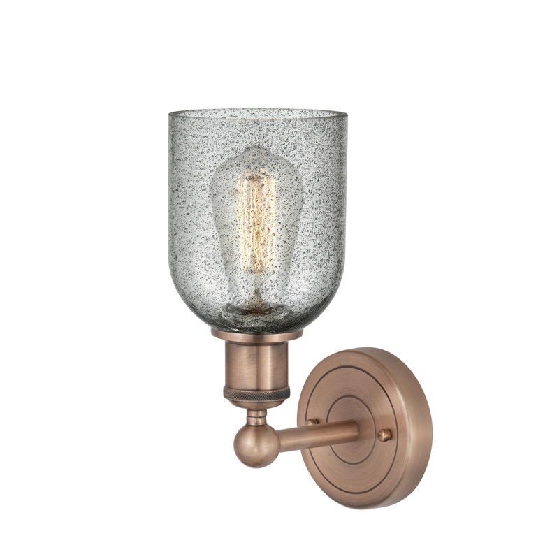 Carmi Armed Sconce, Charcoal, Antique Copper
