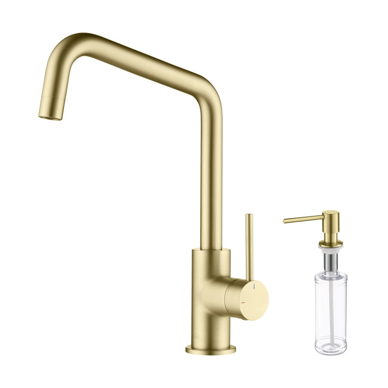 KIBI Macon Kitchen Faucet, Brush Gold