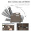 Fauteuil inclinable d'extérieur réglable avec table intégrée et osier résistant aux intempéries, parfait pour la détente dans le jardin-377704547