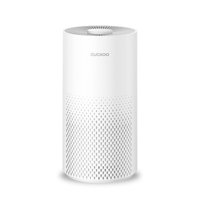 Purificateur d'air véritable HEPA CUCKoo, jusqu'à 384 pieds carrés, filtre à air à 3 niveaux avec HEPA H13 et charbon actif, petits purificateurs d'air pour la maison, blanc (CAC-I0510FW)