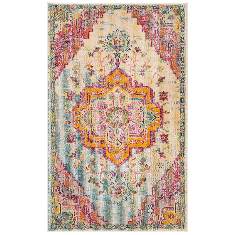 Gonzalez Crystal Performance Oriental Rug, Rectangle 3' x 5'