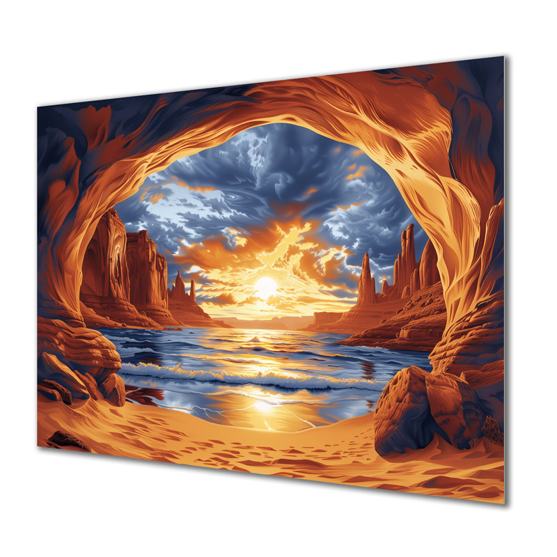 Markaysia - Canyon Wall Art Living Room, Métal métal, H 12 po x l 20 po x P 1 po